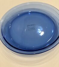 Pyrex 9 Inch Cobalt Blue #209 Glass Pie Plate Dish Flat Rim Vintage picture