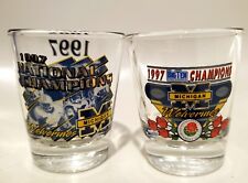 Vintage Michigan Wolverines 1997 National Champs Shot Glass Official Big Ten picture
