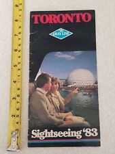 TORONTO GRAY LINE SIGHTSEEING 1983 OLD VINTAGE BROCHURE BOOKLET picture