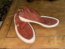 VTG HANDMADE POW WOW LEATHER MOCCASINS sz-8 WOMEN picture