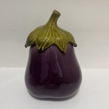 Vintage METLOX California PoppyTrail EGGPLANT Canister Cookie Jar Container RARE picture
