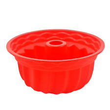 Silicone Bundt Cake Pan 9 Inch Round Fluted Tube Cake Baking Molds，Non-Stick picture