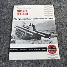 Vtg Orig Bombardier Muskeg Tractor Crawler All Terrain Vehicle Brochure Prospekt picture