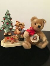 First Issue Hummel Figurine 1998 Wonder of Christmas TMK 7 with Steiff Bear picture