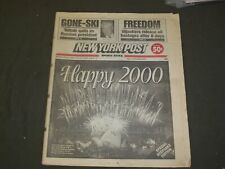 2000 JANUARY 1 NEW YORK POST NEWSPAPER - HAPPY 2000 - A NEW CENTURY - NP 3566 picture