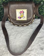 Vintage Leather Minnie Mouse Hand Bag Disney  Real Nice  One Of A Kind picture