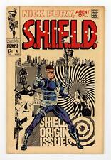 Nick Fury Agent of SHIELD #4 VG- 3.5 1968 picture