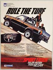 1984 Print Ad The Nissan Sport Truck 4 Wheel Drive at Datsun Dealers picture