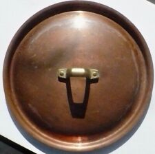 VINTAGE REVERE 1801 COPPER ON STAINLESS 8” SAUCE PAN LID (ONLY) LIGHT PATINA #2 picture