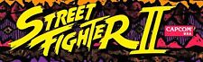 Street Fighter 2 Arcade Marquee For Reproduction Header/Backlit Sign picture