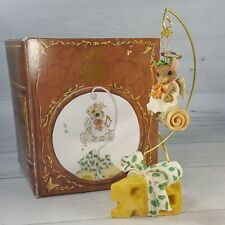 Priscilla's Mouse Tales Angels Heard on High Hanging Ornament w Cheese Figurine picture