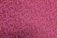 5 1/3 YARDS DARK RED DAMASK Upholstery Fabric Solid Victorian French Federal picture