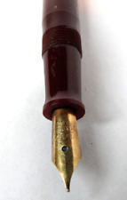 VINTAGE MADE IN USA WEAREVER CHERRY COLOR FOUNTAIN PEN 14K GOLD NIB picture