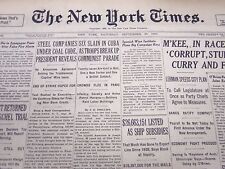 1933 SEPTEMBER 30 NEW YORK TIMES - 6 SLAIN IN CUBA PARADE - NT 5177 picture