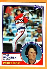 TOM PACIOREK(CHICAGO WHITE SOX)1983 TOPPS BASEBALL CARD picture