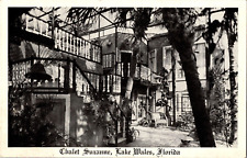c1960s Chalet Suzanne Lake Wales FL postcard Palms, patio a1 picture