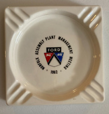 1962 FORD ASSEMBLY PLANT NORFOLK VIRGINIA ASHTRAY CERAMIC picture