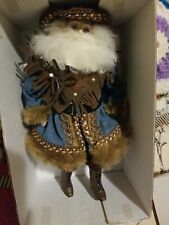 Western Trapper Mountain Man Santa Clause Ornament Ceramic Hands/Face/Boots 9