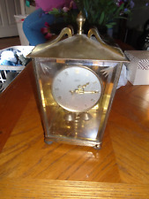 2 jewel Vintage Schatz 400 brass clock made in Germany picture