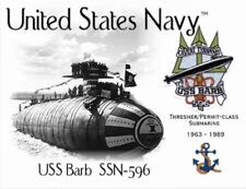 USS BARB SSN-596 SUBMARINE   -  Postcard picture