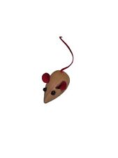 Tiny decorative  wooden mouse. Mountain Crafts. Fancy Gap Va. Grannycore Cottage picture