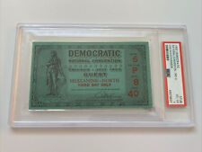 1952 Democratic National Convention Ticket Adlai Stevenson Pass PSA 4 picture