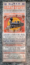 Original VTG 1969 Sacramento Gold Spike Centenial Celebration Railroad Event picture