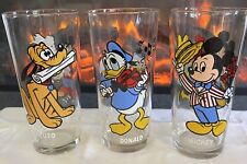 3 VTG 1978 Pepsi Collector Series GLASSES WALT DISNEY MICKEY MOUSE Donald  PLUTO picture