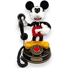 Disney 1990's Vintage Mickey Mouse Animated Talking Telephone TeleMania Works picture