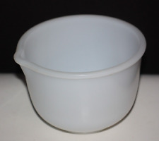 Vintage Glasbake For Sunbeam Milk Glass White Mixing Bowl 17 w/ Spout 6 1/2” picture