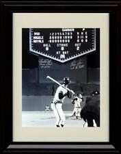 Unframed Nolan Ryan And Amos Otis - Final Out - Anaheim Angels Autograph picture