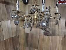 Vintage Smoked Crystal Spanish Chandelier picture
