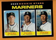 Austin Nola-Kyle Lewis-Justin Dunn(Seattle Mariners)2020 Topps Heritage Rookie picture