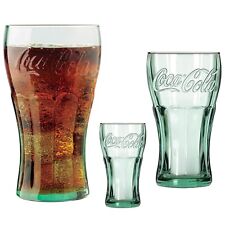LIBBEY COCA-COLA DRINKING GLASS COLLECTORS TUMBLER SET GEORGIA GREEN MADE IN USA picture