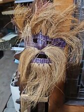 Handcrafted Rattan Woven Wicker Straw Mask Tribal Folk Art Masguerade 21