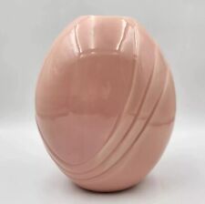 Vintage 1980s Royal Haeger Pottery #4341 Art Deco Peach Pink Ceramic Vase 15