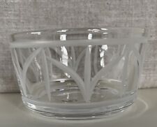Tiffany & Co Wheat Leaf  Crystal Etched Bowl 4” picture
