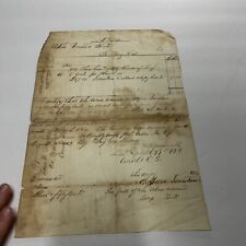 1864 Civil War Bill Of Sale Document  picture