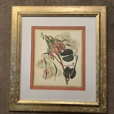 Heavy Picture Frame 29 1/2 X 32” Floral Fantasia III wood Frame picture