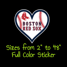 Boston Red Sox Full Color Vinyl Decal | Hydroflask decal | Cornhole decal 8 picture