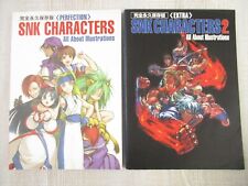 SNK CHARACTERS Art Book Set PERFECTION & EXTRA Neo Geo Fan KOF Fatal Fury picture