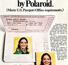 Polaroid 1 Minute US Passport Photo 1979 Advertisement Vintage Camera DWKK7 picture
