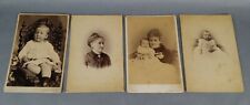 4 Vintage Portrait Photographs Cabinet Woman Baby Child Some NEW YORK City picture