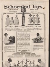 1918 SCHOENHUT TOY ART CLOWN TRAIN DOLL CIRCUS PIANO PHILADELPHIA AD 9748 picture