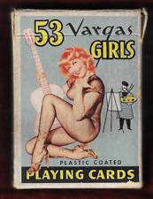 Vintage ALBERTO VARGAS GIRLS 54 Pinup Playing Cards Deck 1940s Mint - Plus Bonus picture