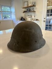 WW2 WWll Swedish M26 Steel Combat Helmet w/Full Liner & Chinstrap picture