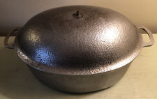 Vintage Hammered Club Aluminum Hammercraft 13” Oval Dutch Oven Roaster with Lid picture