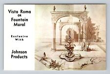 Glendale CA-California, Johnson Products, Vista Roma Mural Vintage Postcard picture