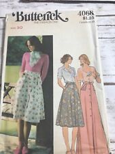 vintage butterick sewing pattern  4068 skirt waist 30 Uncut picture