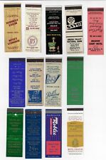 Lot of 13 FS Empty Matchbook Covers New York State Restaurants Hotels Bank Shops picture